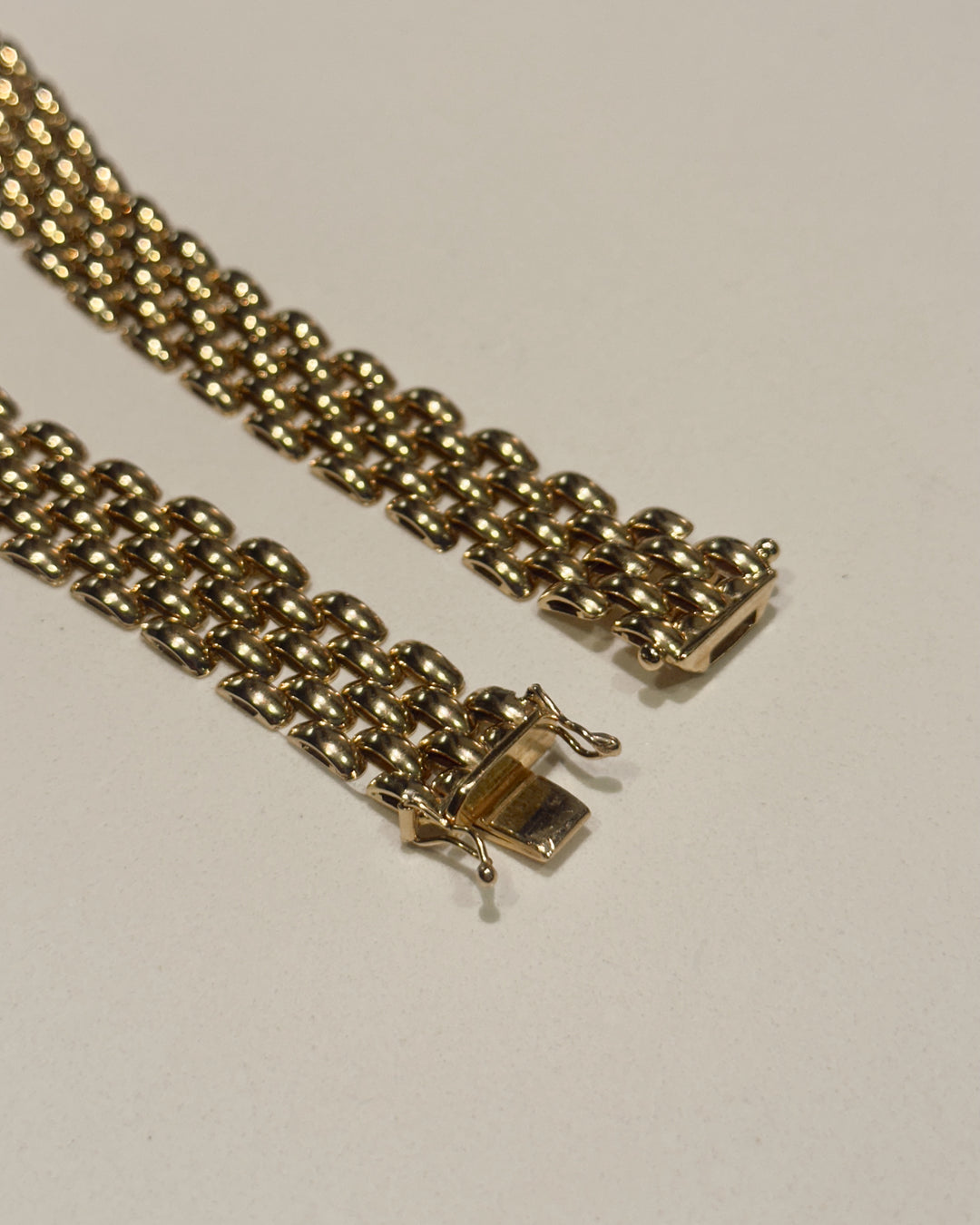 18K Yellow Gold Panther Collar Necklace