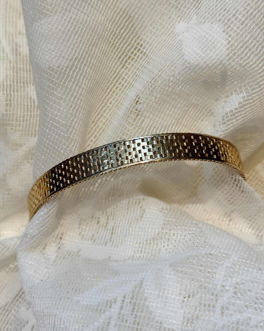 Woven Yellow Gold Bracelet