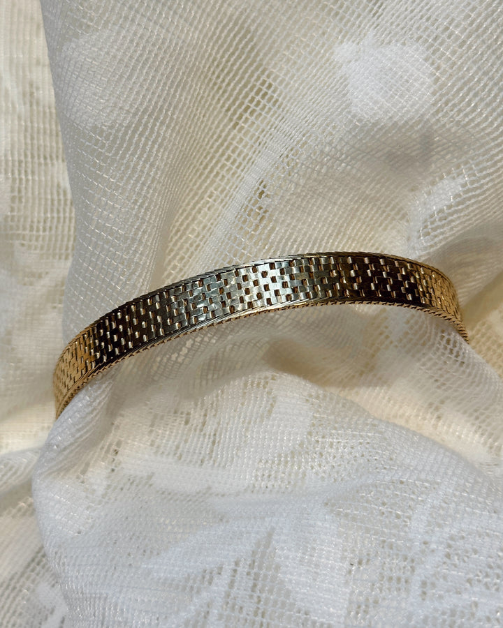 Woven Yellow Gold Bracelet