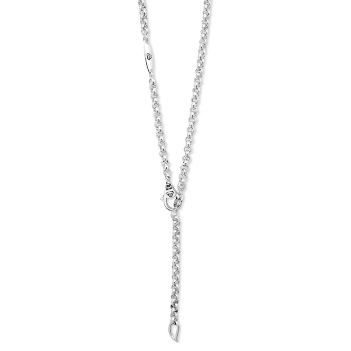 Silver Ring Link Station Necklace