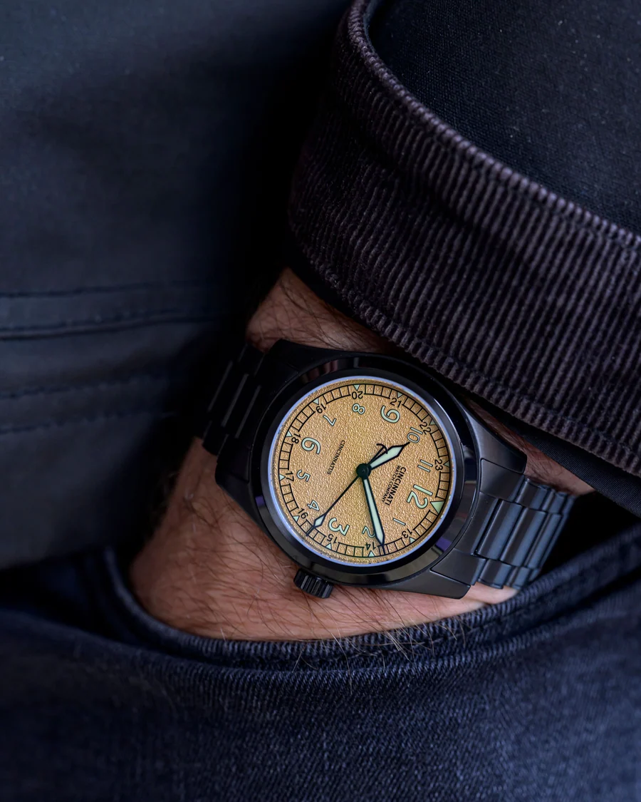 Cincinnatus Field Sand Black PVD Automatic