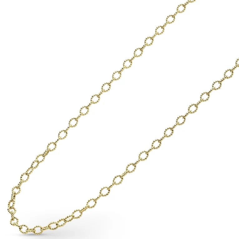 18K Gold Small Link Necklace