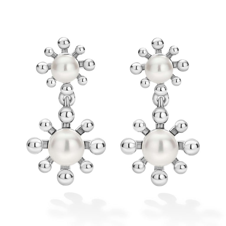 Luna Fleur Pear Drop Earrings