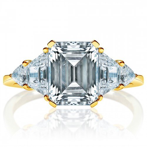 Fancy Sidestones Engagement Ring