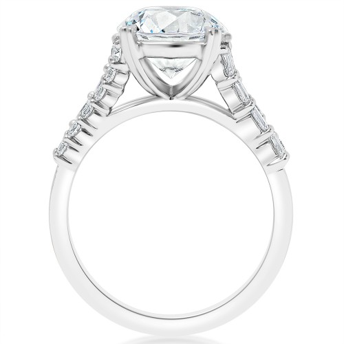 Split Shank Heart Prong Engagement Ring