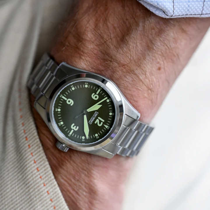 P-40 A-11 Green Mechanical Pilot Watch