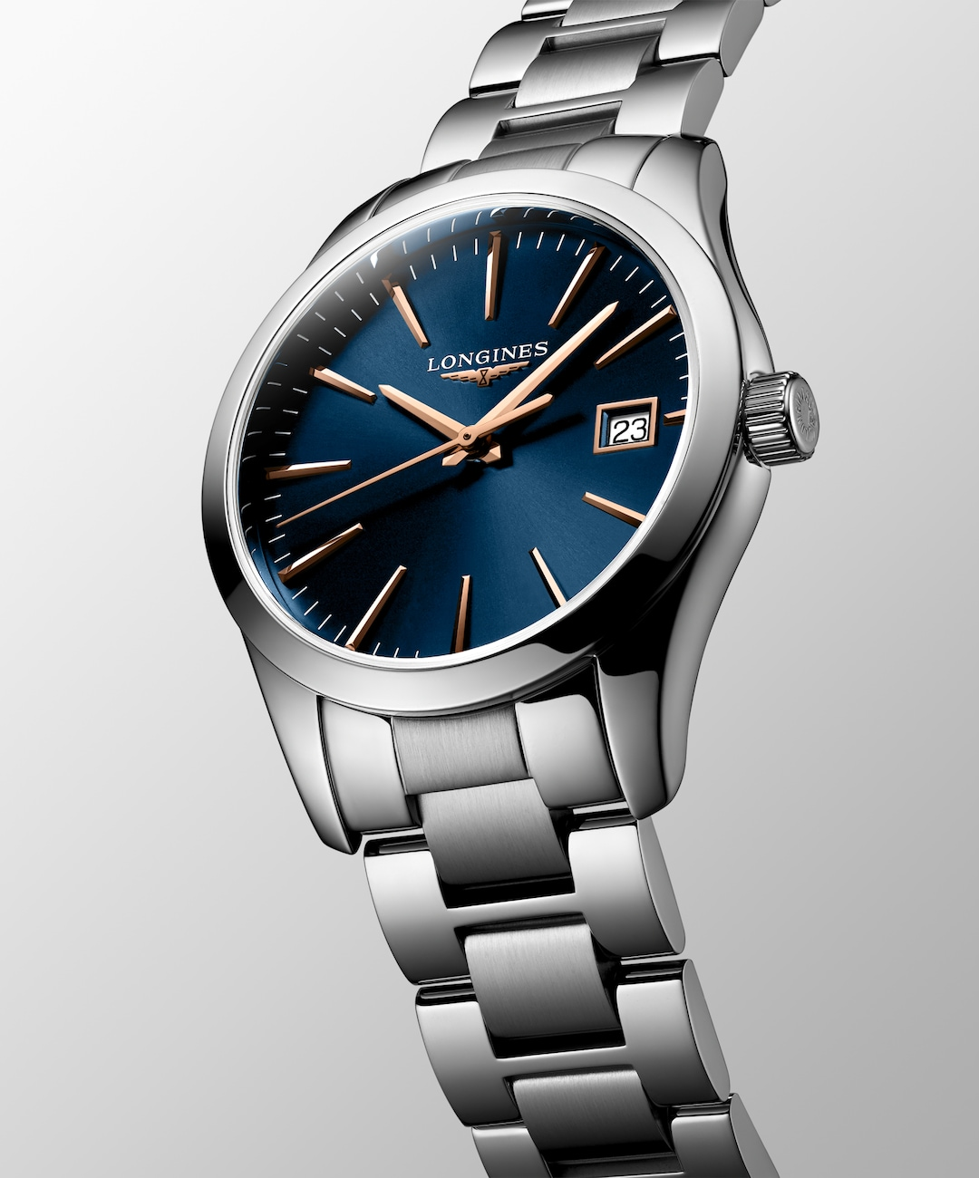 LONGINES Conquest Classic L2.386.4.92.6 Blue Dial With Stainless Steel Bracelet