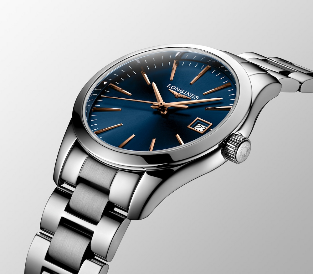 LONGINES Conquest Classic L2.386.4.92.6 Blue Dial With Stainless Steel Case