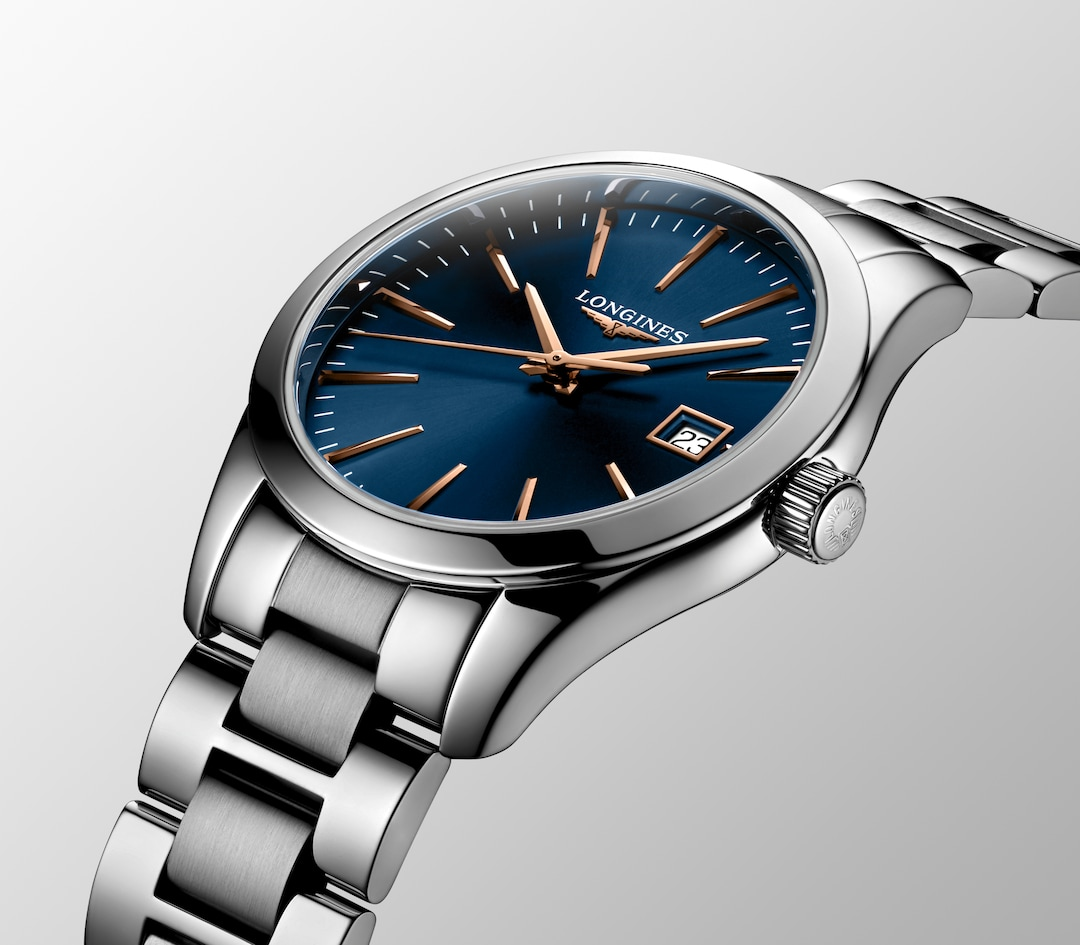 LONGINES Conquest Classic L2.386.4.92.6 Blue Dial With Stainless Steel Case