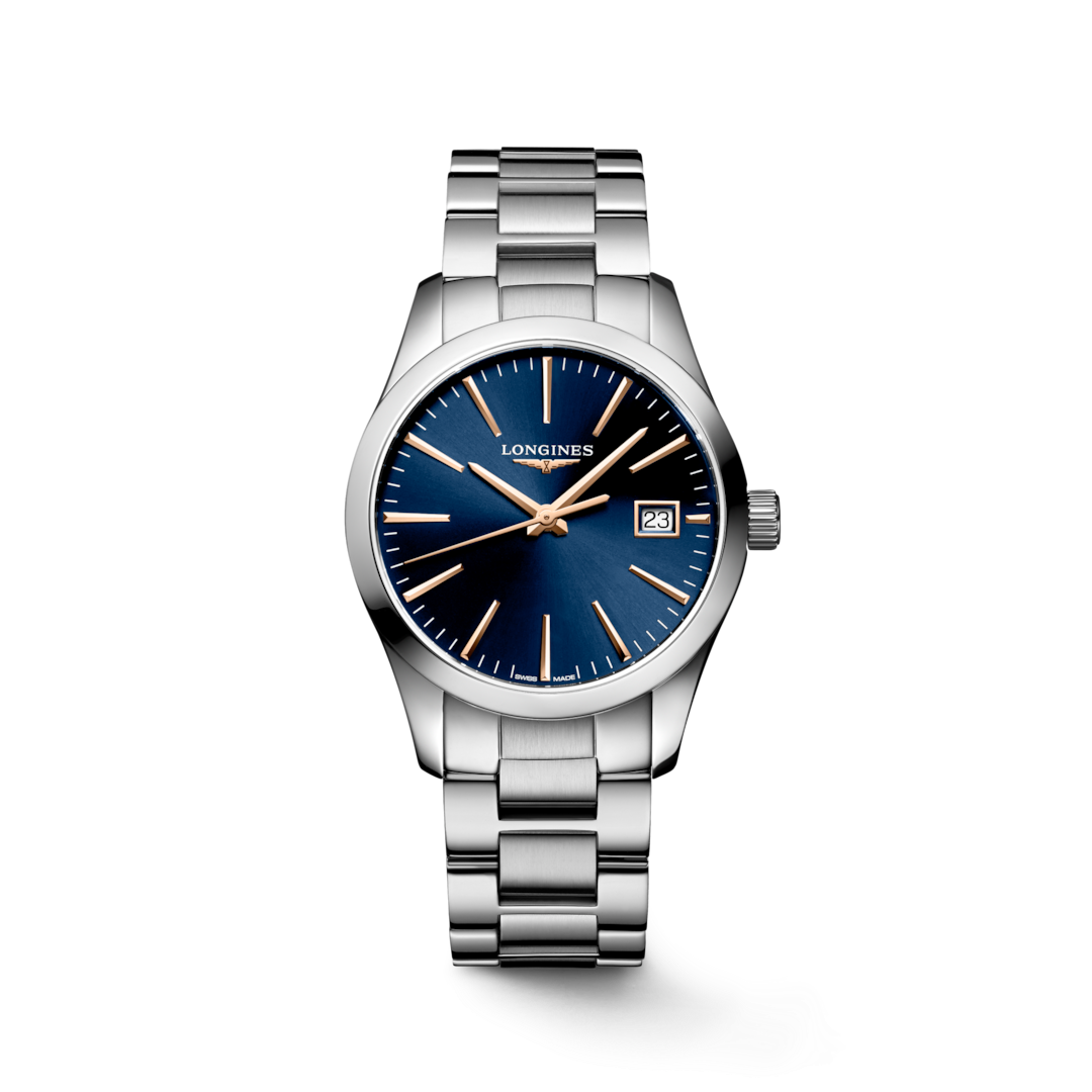 LONGINES Conquest Classic L2.386.4.92.6 34mm Watch With Blue Dial