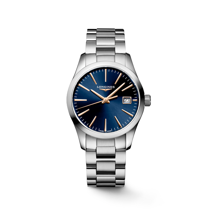 LONGINES Conquest Classic L2.386.4.92.6 34mm Watch With Blue Dial