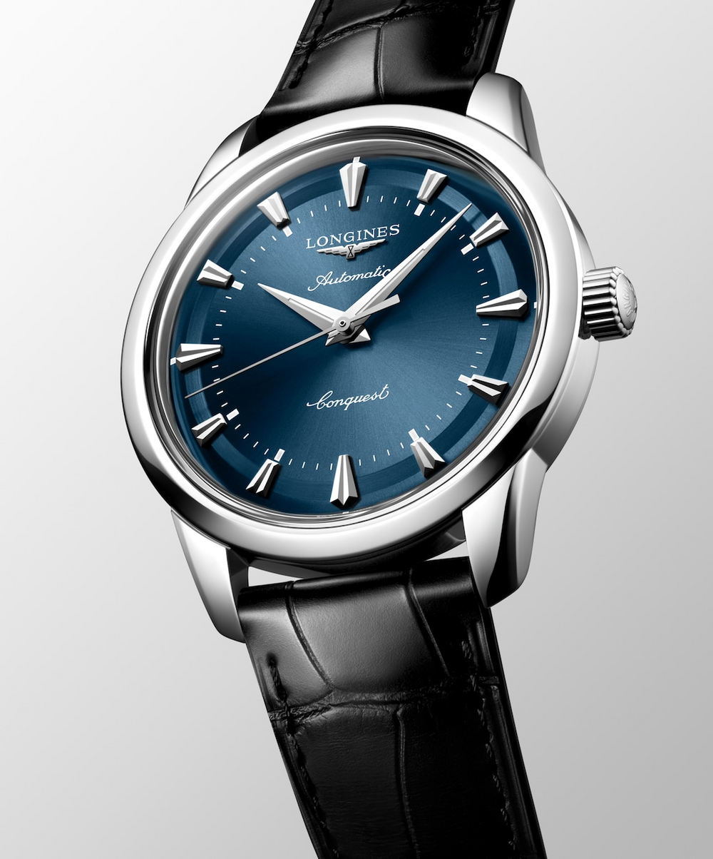 LONGINES Conquest Heritage L1.650.4.92.2 Blue Dial With Stainless Steel Case