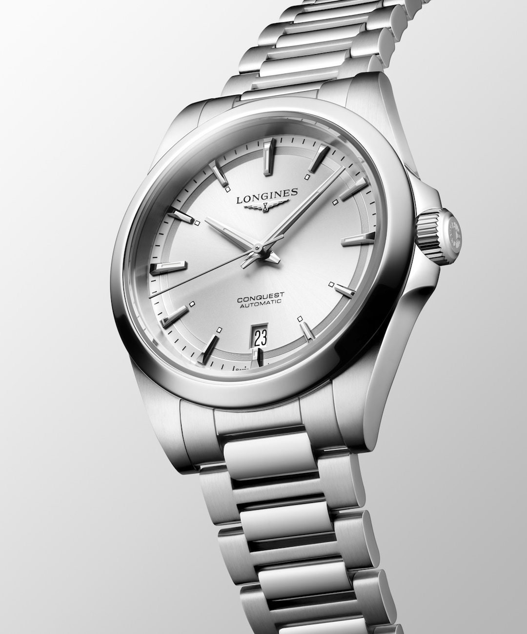 LONGINES Conquest L3.720.4.72.6 Silver Dial With Stainless Steel Case