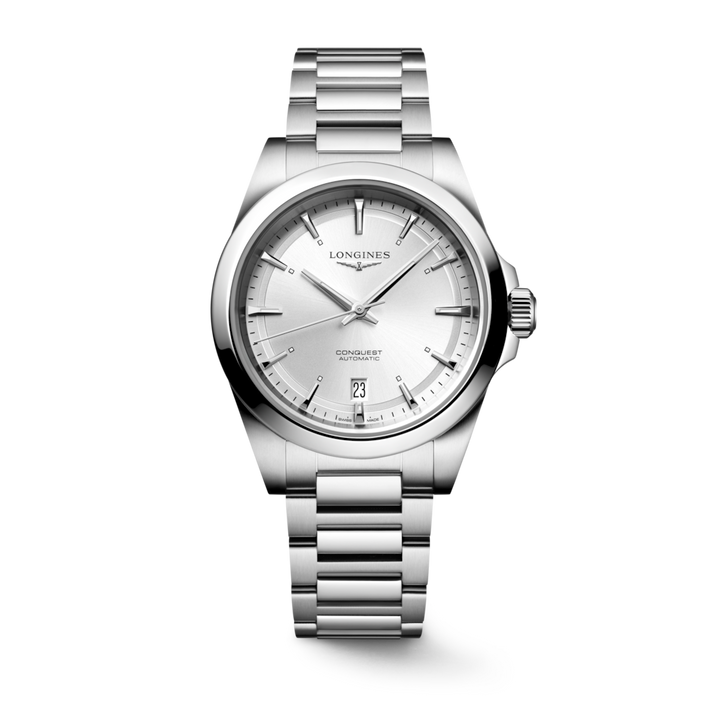 LONGINES Conquest L3.720.4.72.6 38mm Watch With Sunray Silver Dial