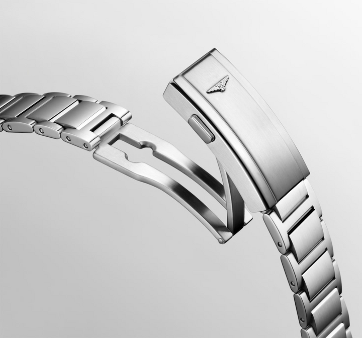 LONGINES HydroConquest GMT Stainless Steel Bracelet With Double Security Folding Clasp