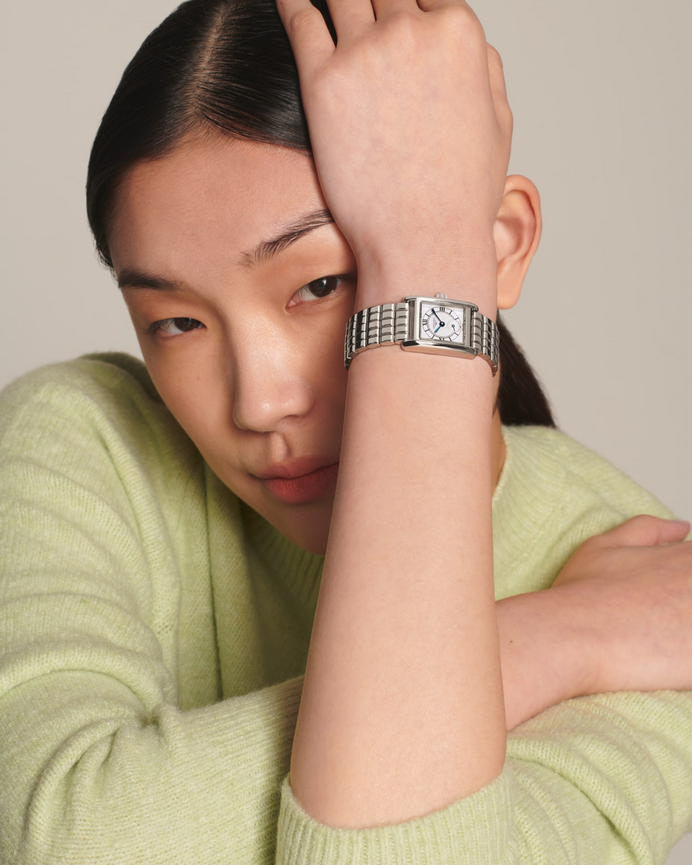 LONGINES Mini DolceVita L5.200.4.75.6 Stainless Steel Watch Worn on Wrist