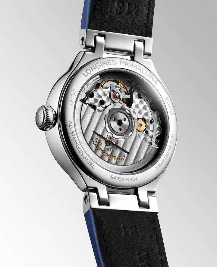 LONGINES PrimaLuna Moonphase L8.126.0.97.2 Transparent Caseback With Automatic Movement