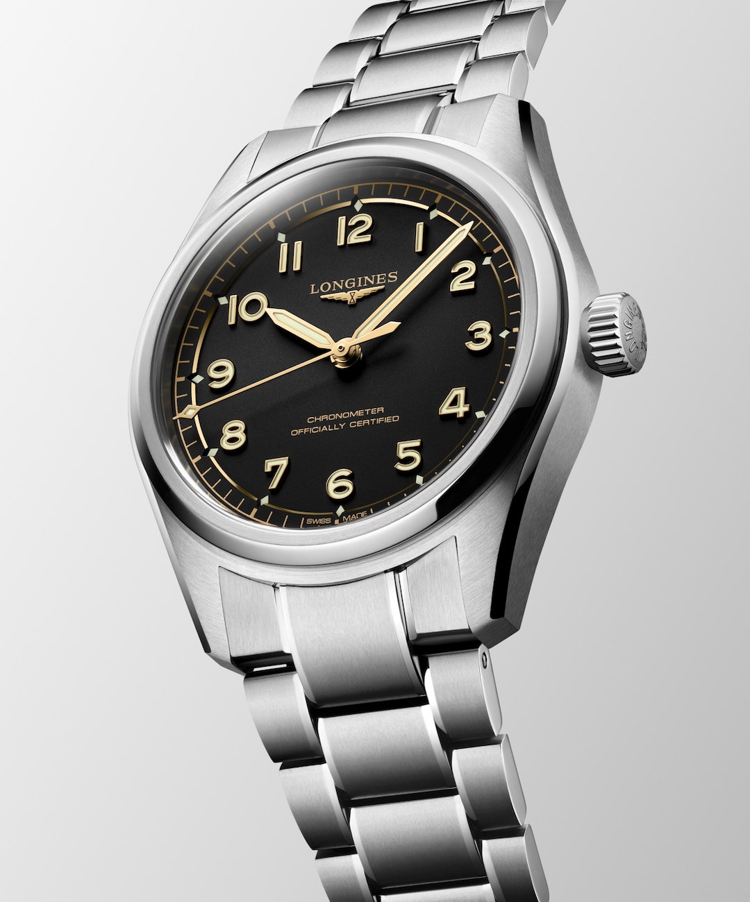 LONGINES Spirit Pilot L3.809.4.53.6 Black Dial With Stainless Steel Case