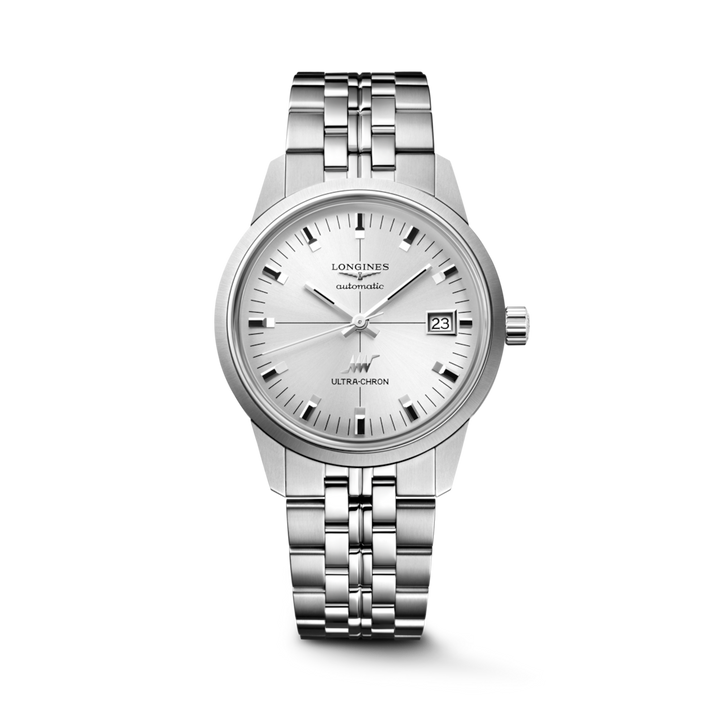 LONGINES Ultra-Chron Classic L2.537.4.72.6 37mm Watch With Silver Dial