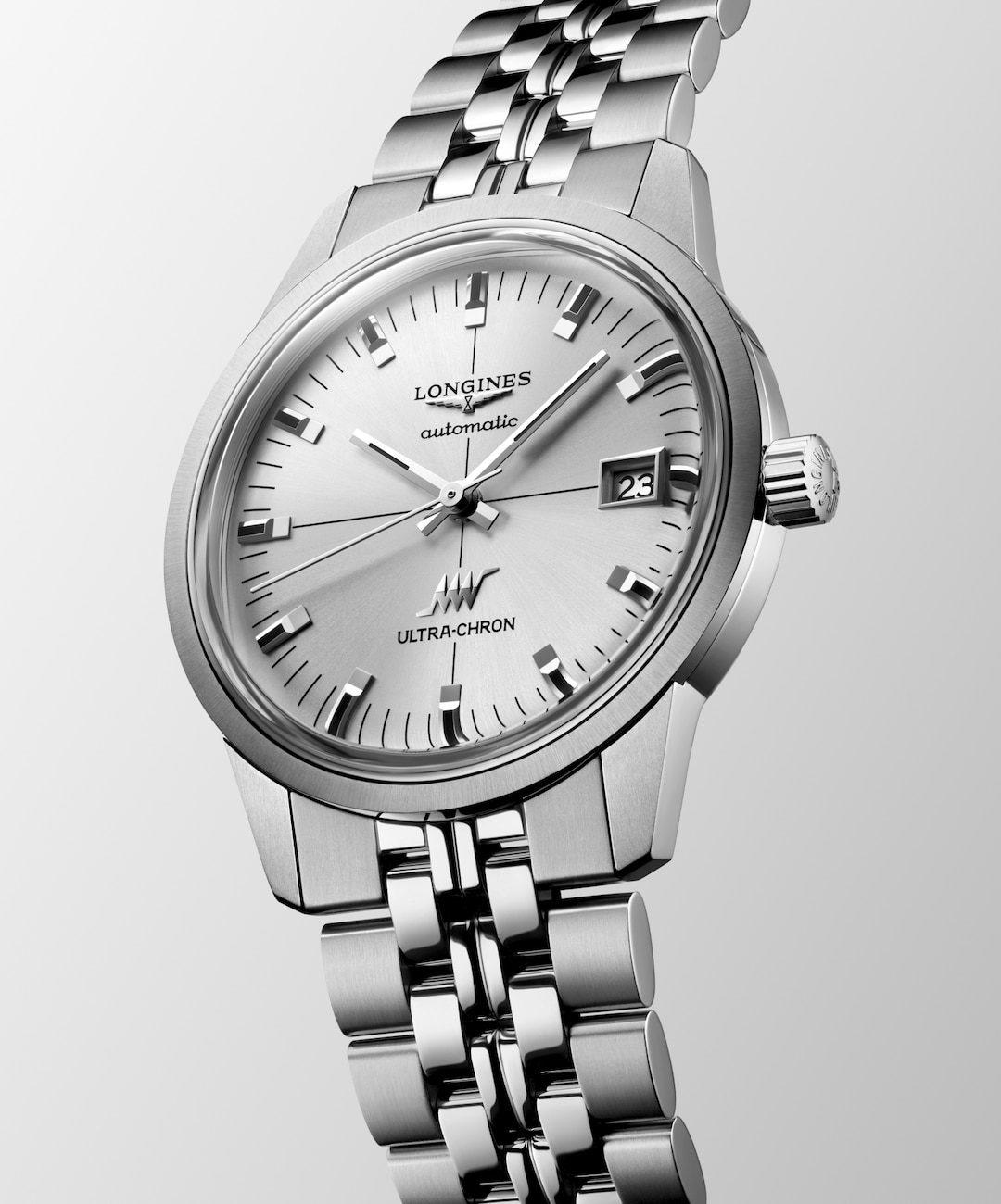 LONGINES Ultra-Chron Classic L2.537.4.72.6 Silver Dial With Stainless Steel Case