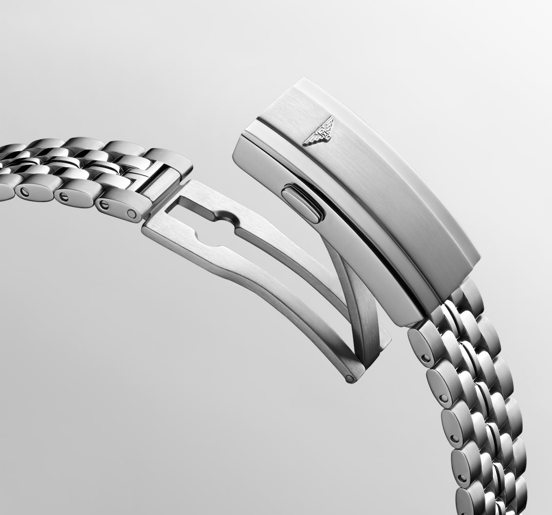 LONGINES Ultra-Chron Classic Stainless Steel Bracelet With Double Security Folding Clasp
