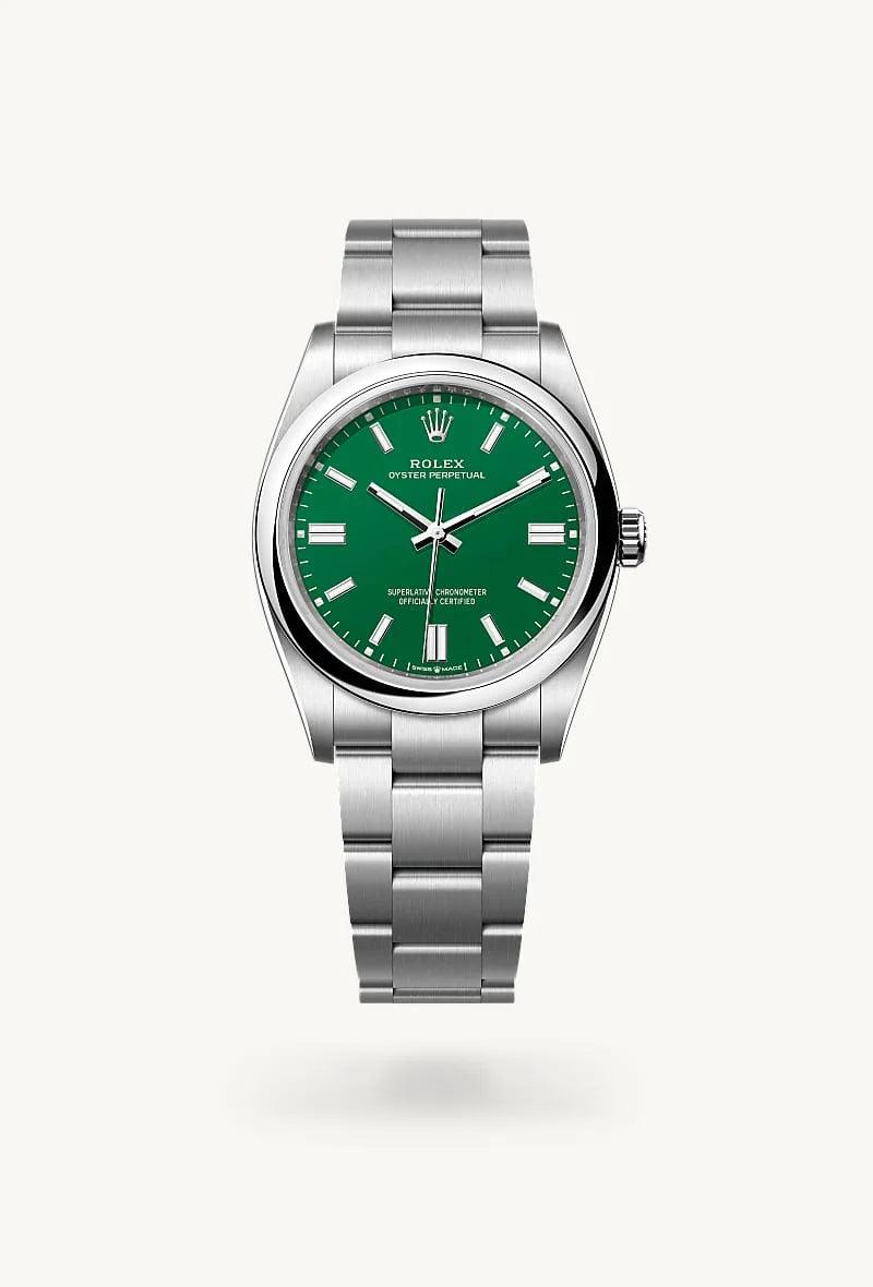 Rolex Oyster Perpetual in Oystersteel, M126000-0005 - Richter & Phillips Jewelers