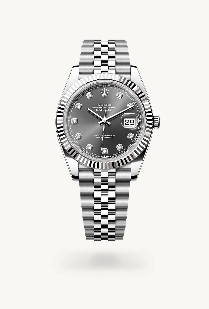 Rolex Datejust in White Rolesor - combination of Oystersteel and white gold, M126334-0006 - Richter & Phillips