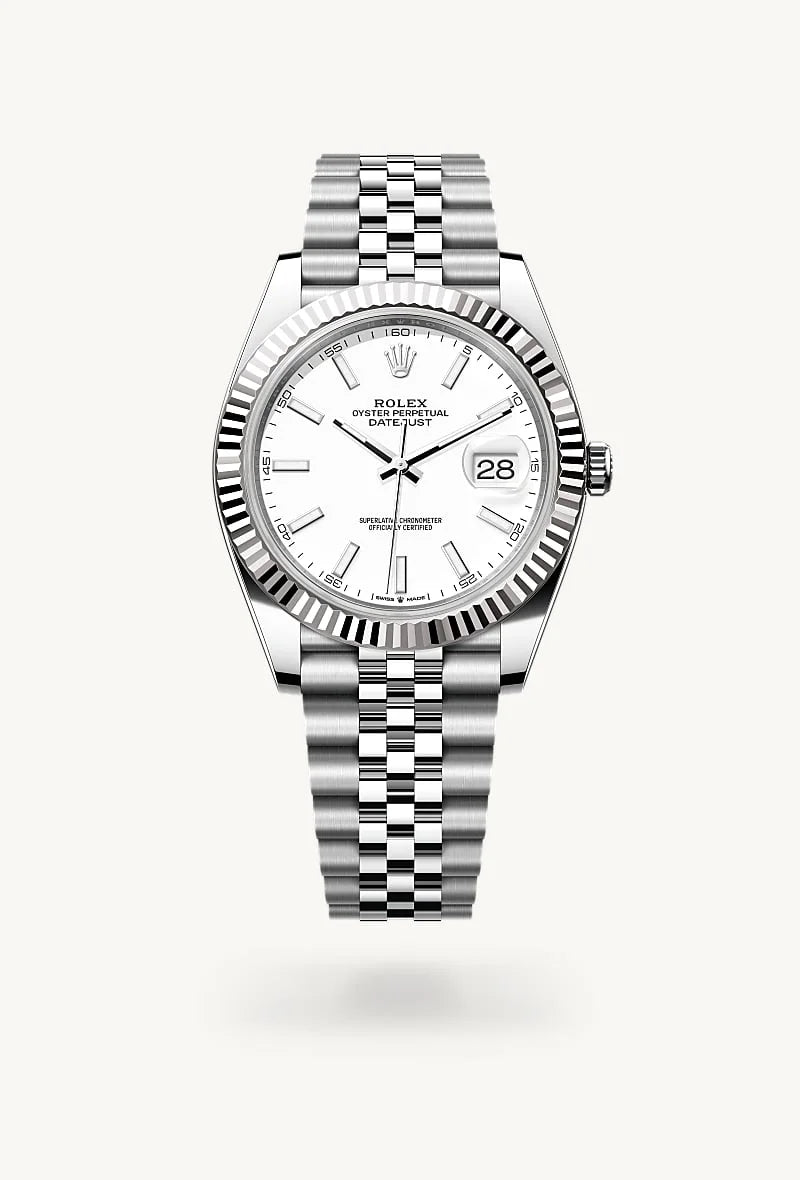 Rolex Datejust in White Rolesor - combination of Oystersteel and white gold, M126334-0010 - Richter & Phillips