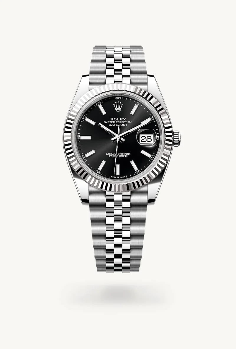 Rolex Datejust in White Rolesor - combination of Oystersteel and white gold, M126334-0018 - Richter & Phillips Jewelers