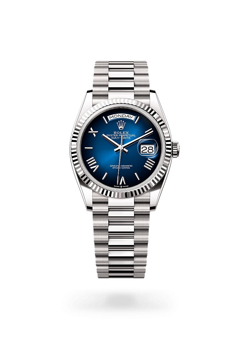 rolex Day-Date in 18 kt white gold,  - Richter & Phillips