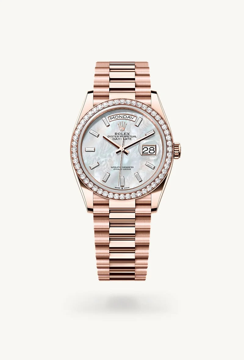 Rolex Day-Date in 18 kt Everose gold, M128345RBR-0077 - Richter & Phillips
