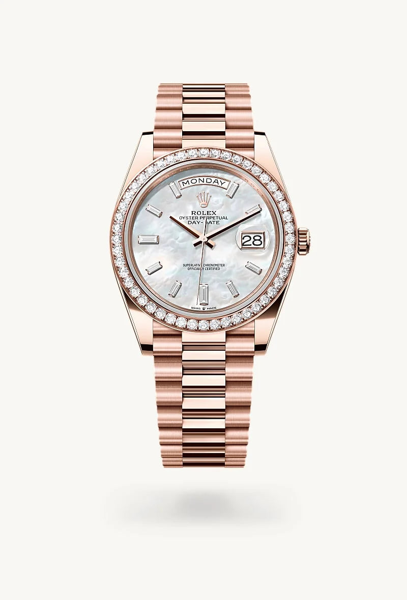 Rolex Day-Date in 18 kt Everose gold, M228345RBR-0026 - Richter & Phillips
