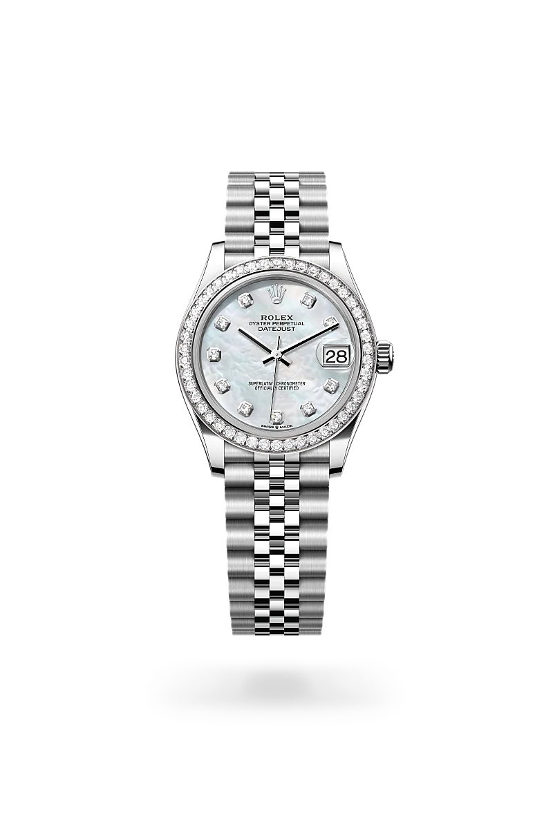 Rolex Datejust in White Rolesor - combination of Oystersteel and white gold, M278384RBR-0008 - Richter & Phillips